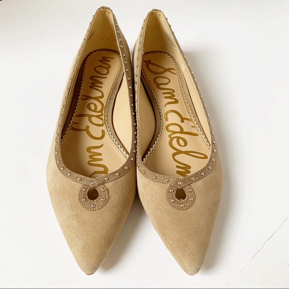 sam edelman rini pointed suede flats